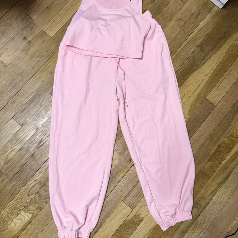 SHEIN Light Pink Sleeveless Jumpsuit - Picture 2 of 4